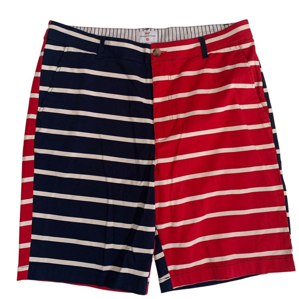 Vineyard Vines For Target Men's Size 32 All American Flag Red White Blue Shorts
